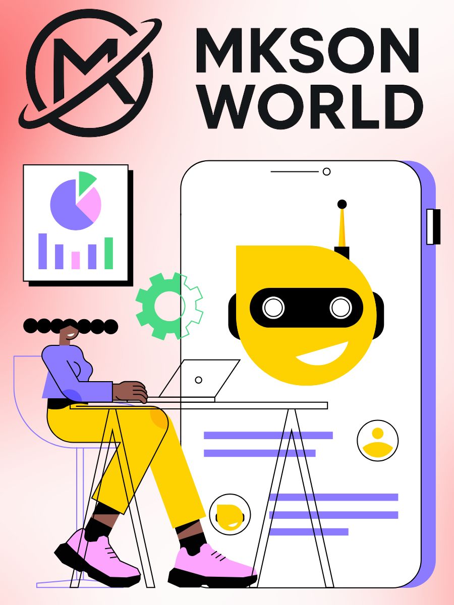 AI chatbot interface demo by Mkson World