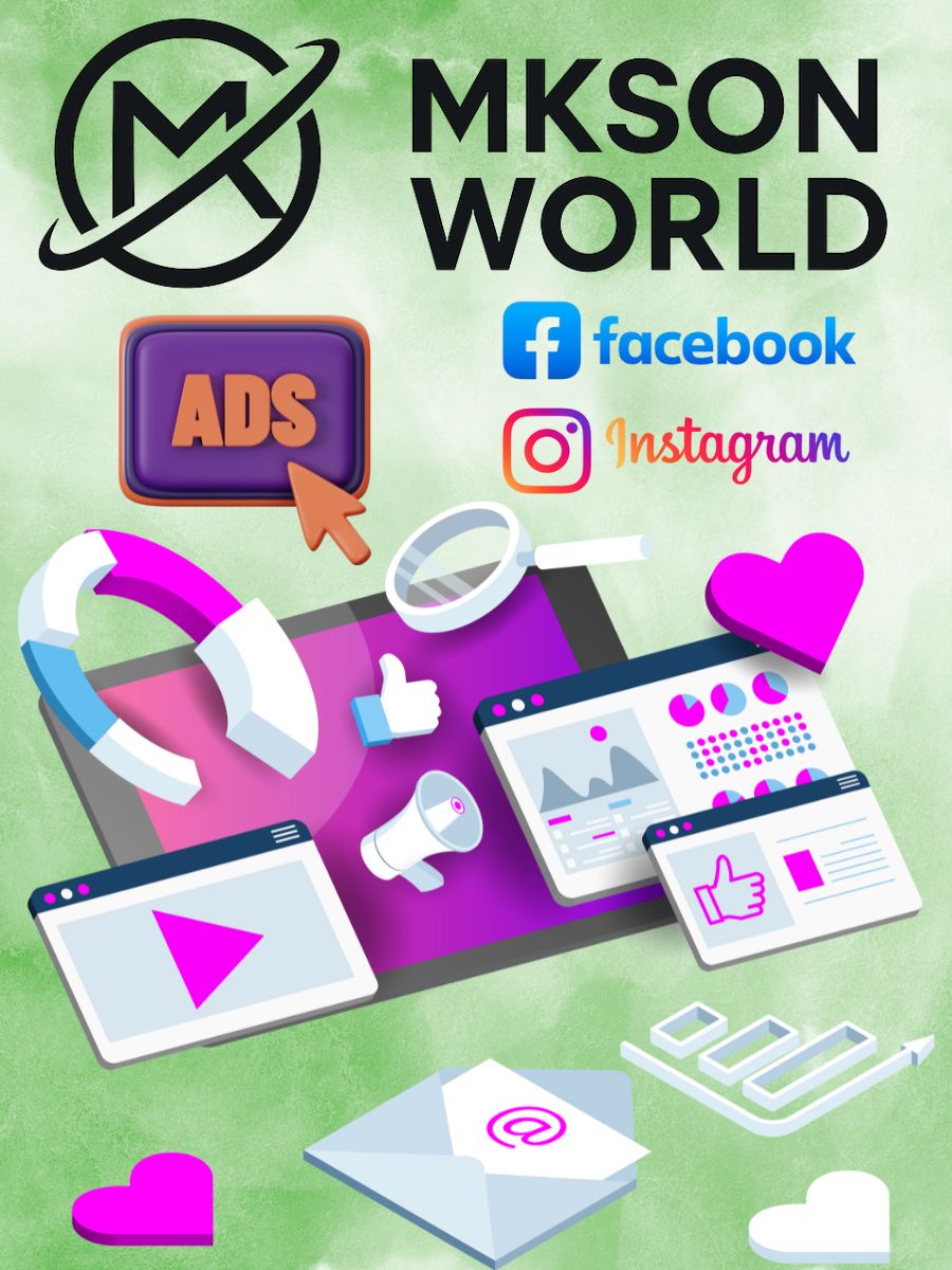 Facebook and Instagram ads manager screen by Mkson World