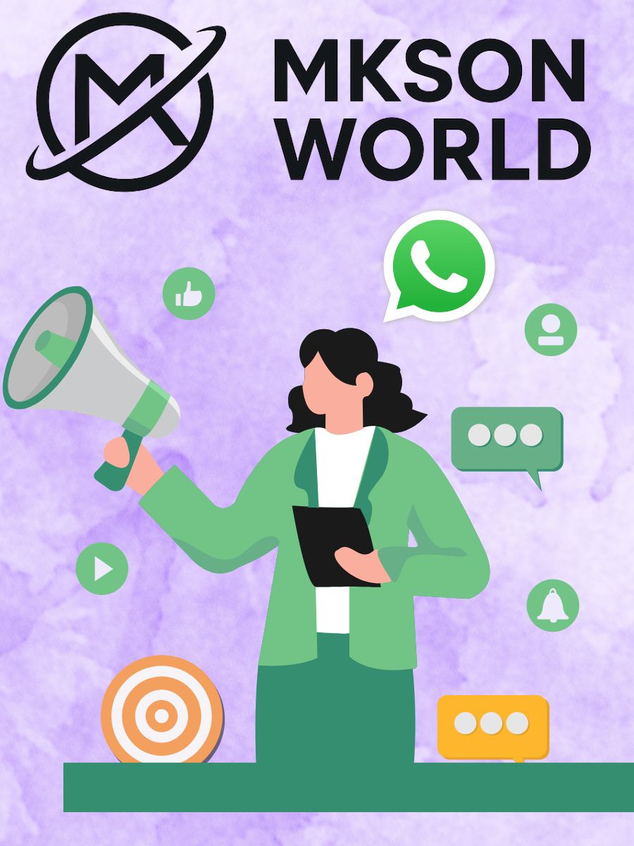 WhatsApp marketing dashboard view by Mkson World